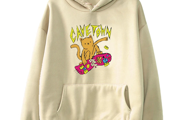 Cavetown Cat Hoodie Kawaii Cartoon Printed Sweatshirts Casual Long Sleeve