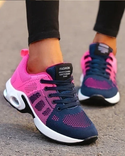 Fashion Woman Vulcanize Shoes Platform Casual Sneakers Women Shoes Flats Mesh