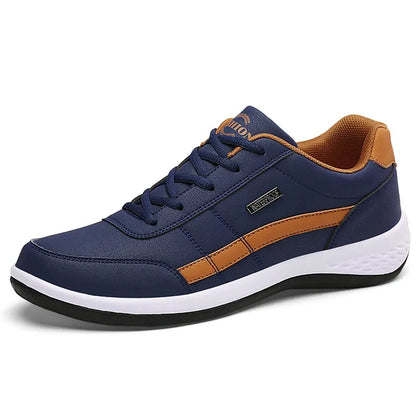 Leather Men Shoes Sneakers Trend Casual Shoe Italian Breathable Leisure Male