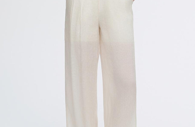 Ensemble Chemise et Pantalon à Manches Longues en Soie de Mûrier et Lin | Luxe Respirant