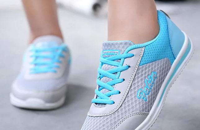 Dropshipping Women Shoes Summer White Sneakers Basket Femme Super Light
