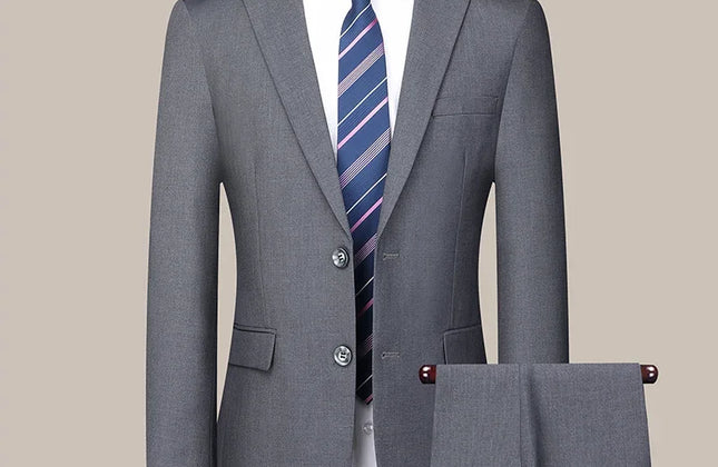 Mens Wedding Suit Set - Slim Fit Formal Attire - Constantin & Crys