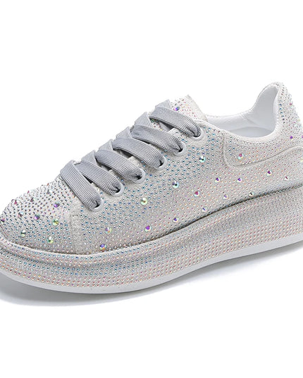 2023NEW Women Sneakers With Sparkles Shoes  Luxury Platform Sport