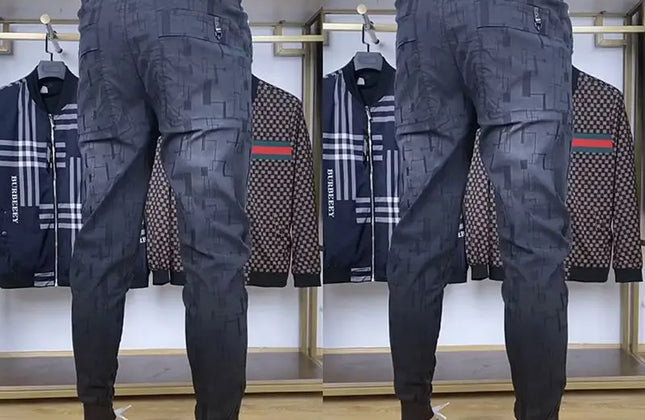 High Waist Loose Fit Men's Spring Trousers - Constantin & Crys