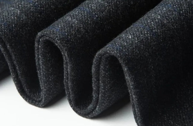 Cashmere Suit Pant for Men Loose Striped Hight Waist Wool Trousers Classic
