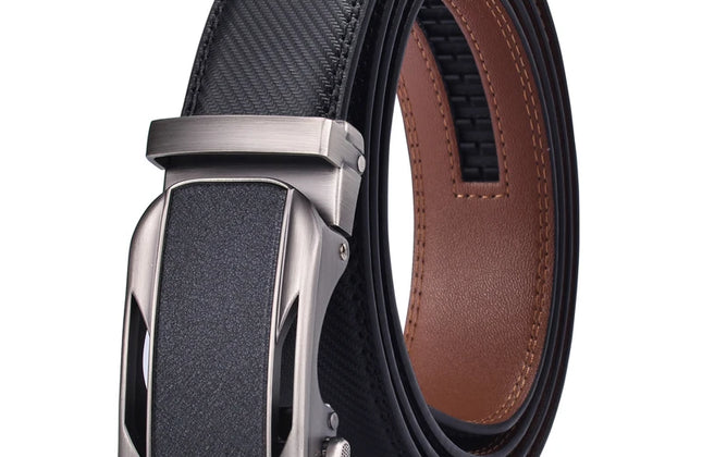 Men's Ratchet Belt with Automatic Buckle