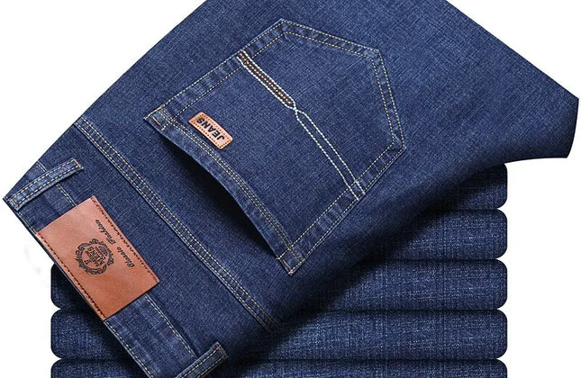 New Men Classic Jeans Jean Homme Pantalones Hombre Men Mannen Soft Black Biker