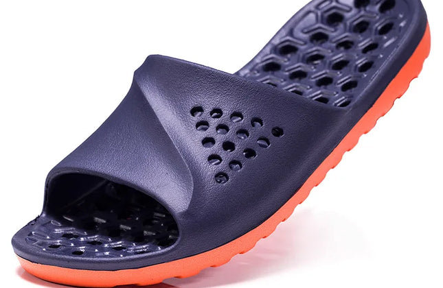 Men's EVA Massage Slides | Non-Slip Platform Slippers | Indoor & Summer