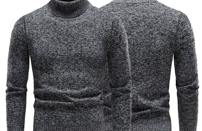 Brand Men Turtleneck Sweaters and Pullovers 2023 New Fashion Knitted Sweater