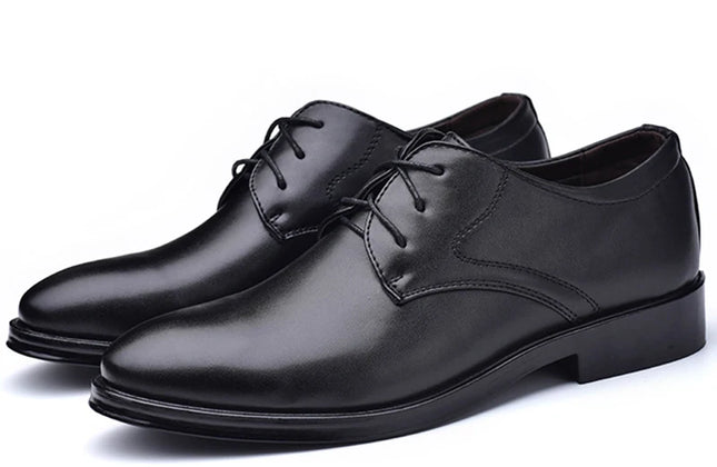Men's Shoes Black Leather Formal Shoes for Men Oxfords Male Wedding Party