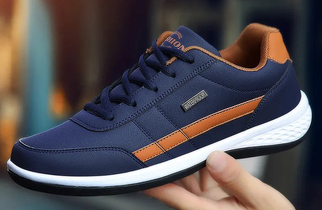 Leather Men Shoes Sneakers Trend Casual Shoe Italian Breathable Leisure Male