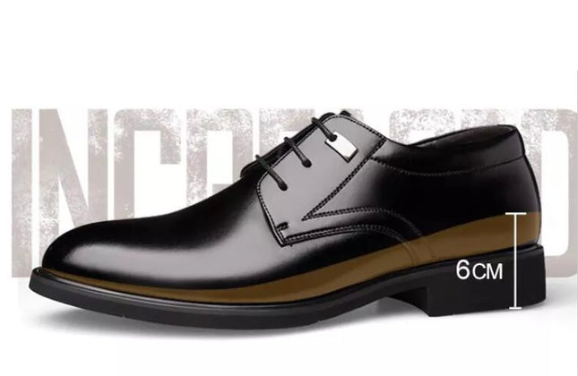 Men Height Increasing Shoes 6CM Man Elevator Shoe High Heel Men Lifted