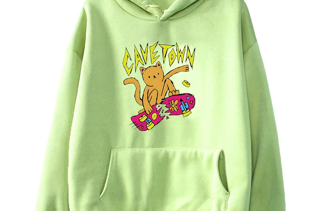 Cavetown Cat Hoodie Kawaii Cartoon Printed Sweatshirts Casual Long Sleeve