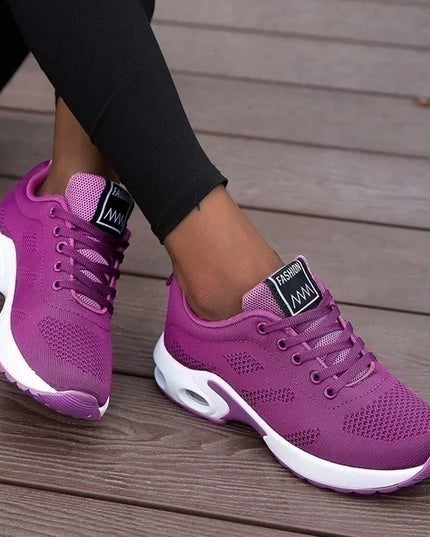 Fashion Woman Vulcanize Shoes Platform Casual Sneakers Women Shoes Flats Mesh