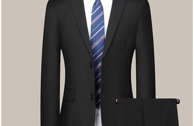 Mens Wedding Suit Set - Slim Fit Formal Attire - Constantin & Crys