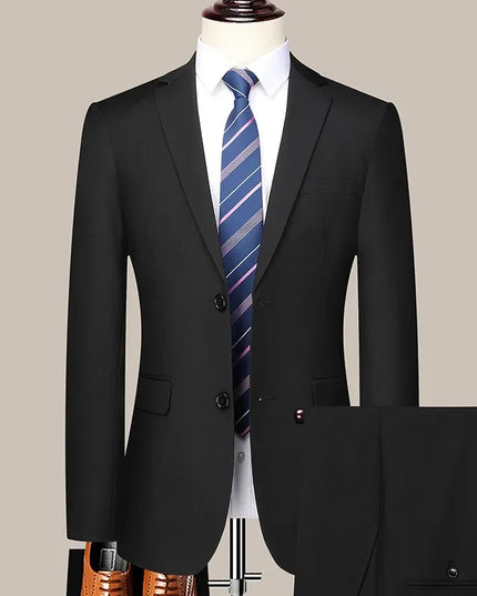 Mens Wedding Suit Set - Slim Fit Formal Attire - Constantin & Crys