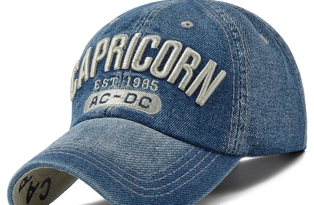 2024 Denim Baseball Cap Men Women Embroidery Letter Jeans Snapback