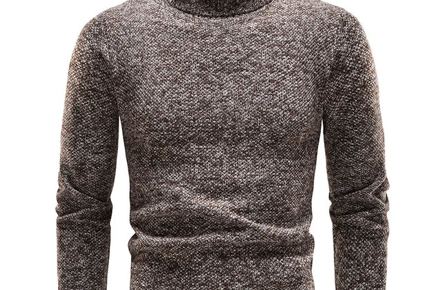 Brand Men Turtleneck Sweaters and Pullovers 2023 New Fashion Knitted Sweater