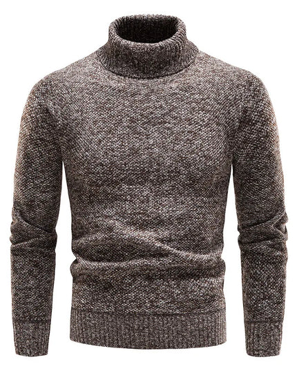 Brand Men Turtleneck Sweaters and Pullovers 2023 New Fashion Knitted Sweater