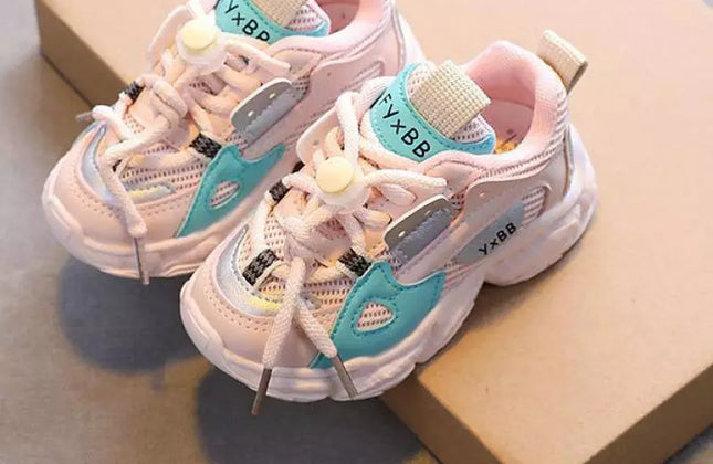 2022 New Girl's Sneakers Children's Boy's Baby Mesh Breathable Kids Shoes