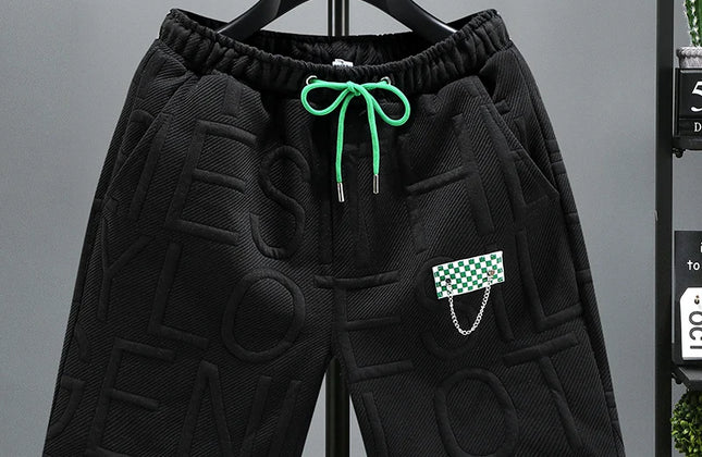 New Fashion Knitted Shorts Men Comfortable Elastic Waist Clothing Male