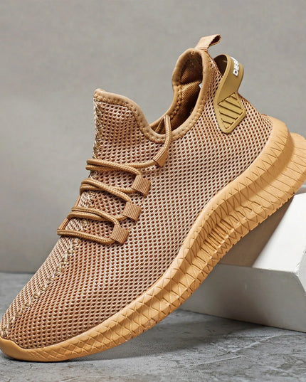 Men Shoes Breathable Mesh Running Shoes Slip on Walking Sneakers for Men