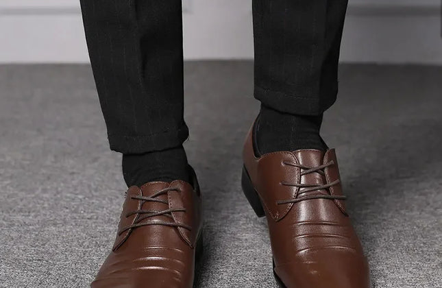 Oxford Shoes for Men Dress Shoes Formal Pointed Toe Business Wedding Dress Shoes