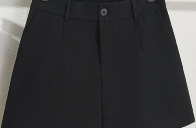 Sungtin Office Lady High Waist Shorts Women Wide Leg Short Pants