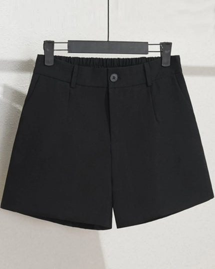 Sungtin Office Lady High Waist Shorts Women Wide Leg Short Pants