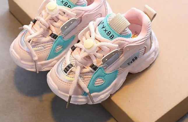 2022 New Girl's Sneakers Children's Boy's Baby Mesh Breathable Kids Shoes
