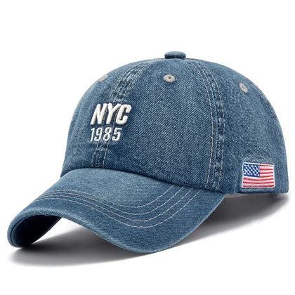 2024 Denim Baseball Cap Men Women Embroidery Letter Jeans Snapback