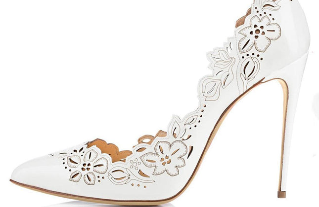 White Fashion Women Evening High Heels Shoes Black Women