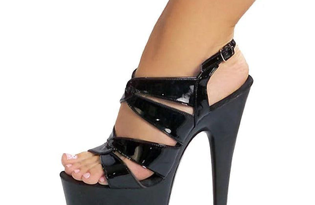 White Thin Heel 17cm Ultra High Heel Pole Dance Model Walk Show Fashion
