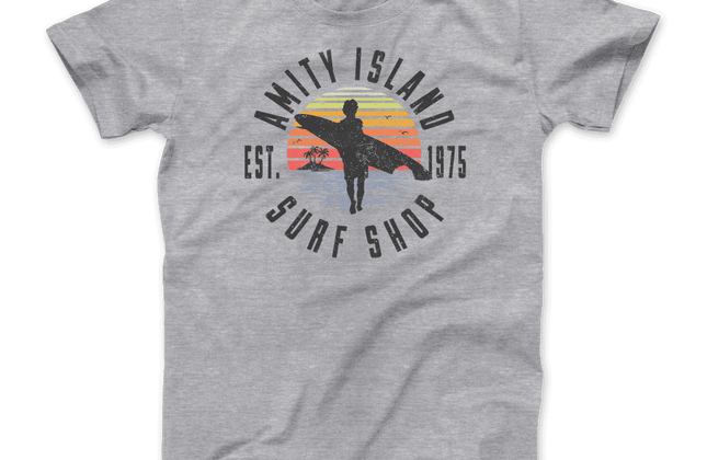 Amity Island Surf Shop Jaws T-Shirt | Classic Graphic Tee