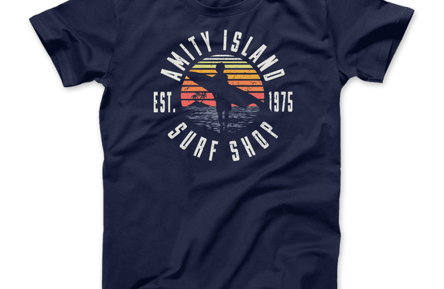 Amity Island Surf Shop Jaws T-Shirt | Classic Graphic Tee