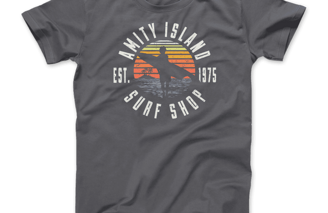 Amity Island Surf Shop Jaws T-Shirt | Classic Graphic Tee