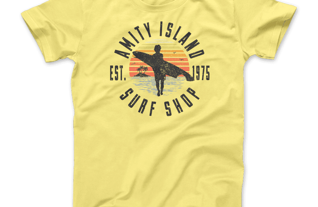 Amity Island Surf Shop Jaws T-Shirt | Classic Graphic Tee