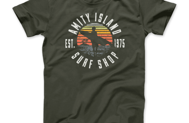 Amity Island Surf Shop Jaws T-Shirt | Classic Graphic Tee