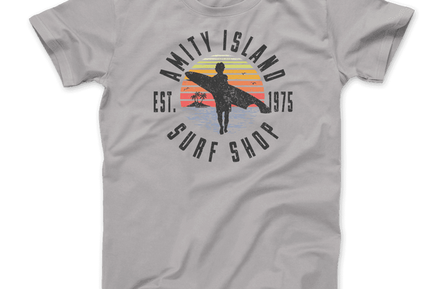 Amity Island Surf Shop Jaws T-Shirt | Classic Graphic Tee