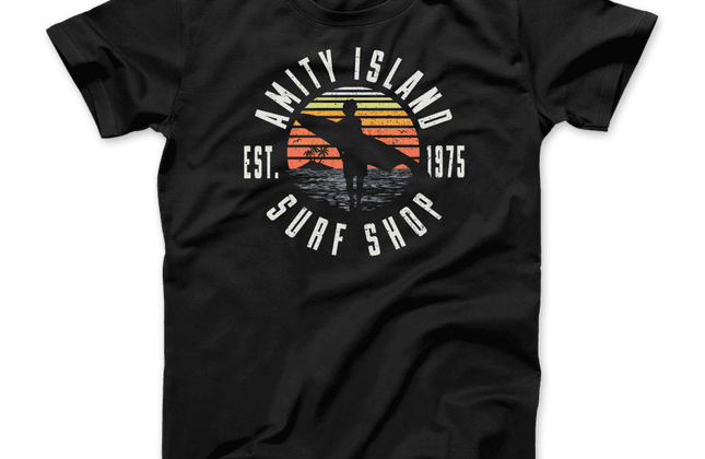 Amity Island Surf Shop Jaws T-Shirt | Classic Graphic Tee