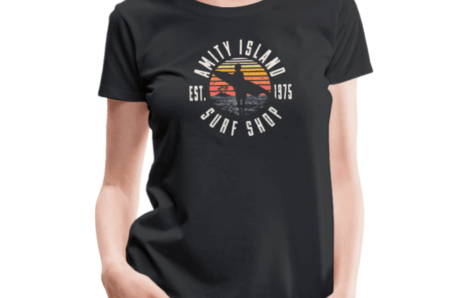 Amity Island Surf Shop Jaws T-Shirt | Classic Graphic Tee