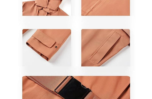 Athleisure Wear Women Long Removable Windbreaker - Gym Outfits - Constantin & Crys