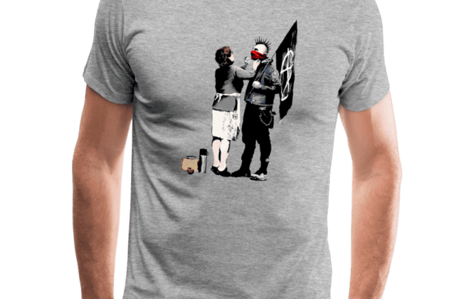 Banksy Anarchist Punk & His Mother T-Shirt