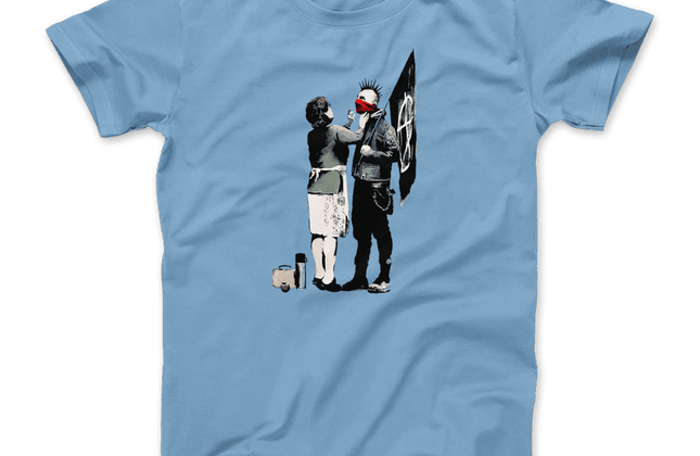 Banksy Anarchist Punk & His Mother T-Shirt