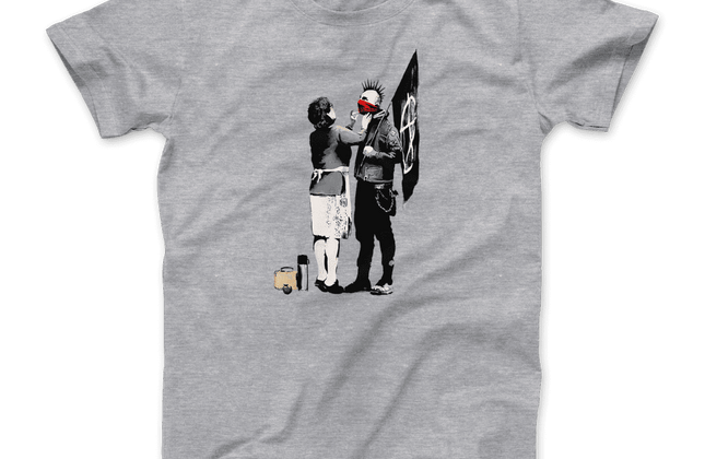 Banksy Anarchist Punk & His Mother T-Shirt
