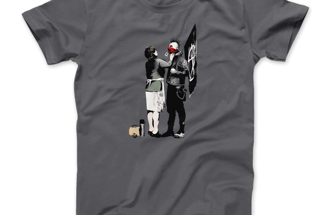 Banksy Anarchist Punk & His Mother T-Shirt