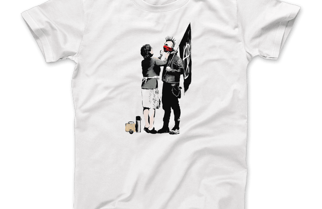 Banksy Anarchist Punk & His Mother T-Shirt