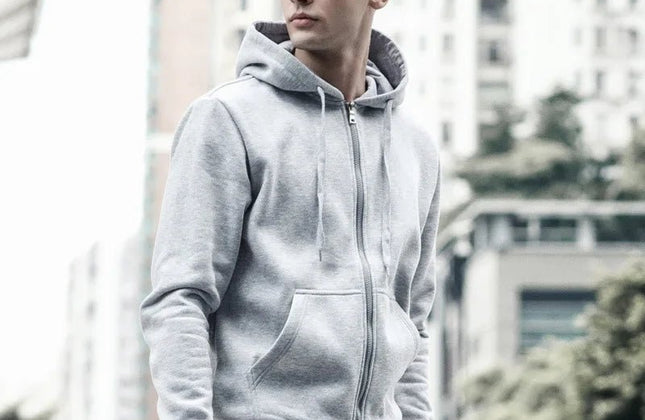 Brand Men's Hoodie With Hood Sweatshirts Jackets Men Fleece Streetwear Warm - Constantin & Crys