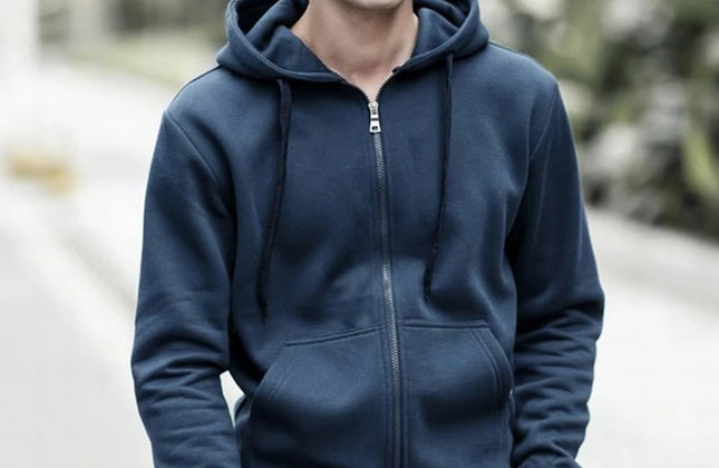 Brand Men's Hoodie With Hood Sweatshirts Jackets Men Fleece Streetwear Warm - Constantin & Crys