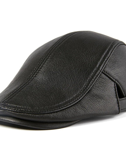 BUTTERMERE Men Beret Hat Real Leather Flat Cap - Constantin & Crys